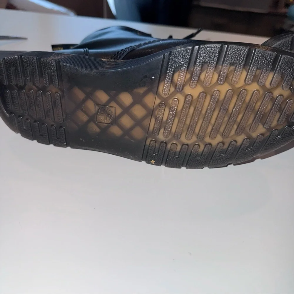 Dr. Martens Black Leather Combat Boots - Picture 6 of 9